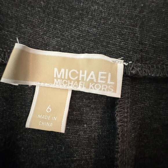 Michael Kors Gray Fashion Leggings - Size 6 - Picture 8 of 8